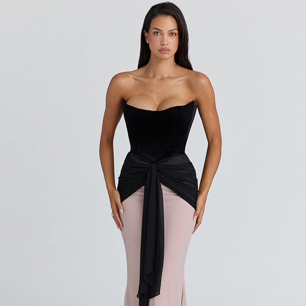 Modern Column Evening Dress