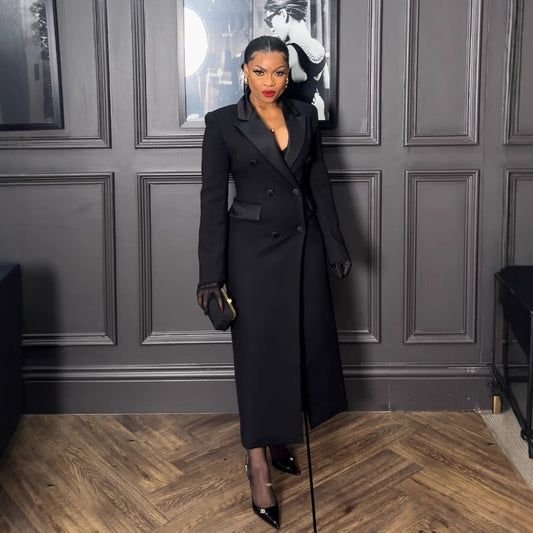 Power Blazer Midi Work Dress