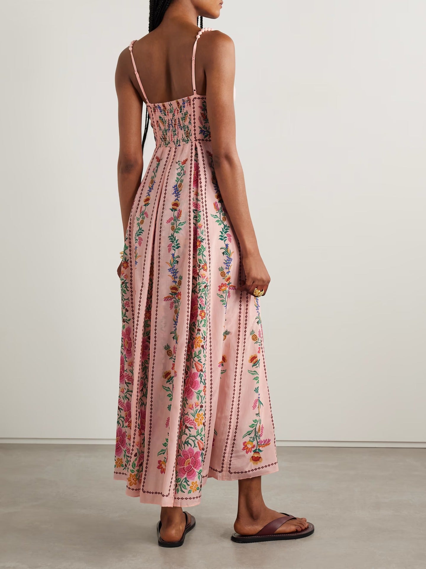 Boho Embroidered Maxi Dress