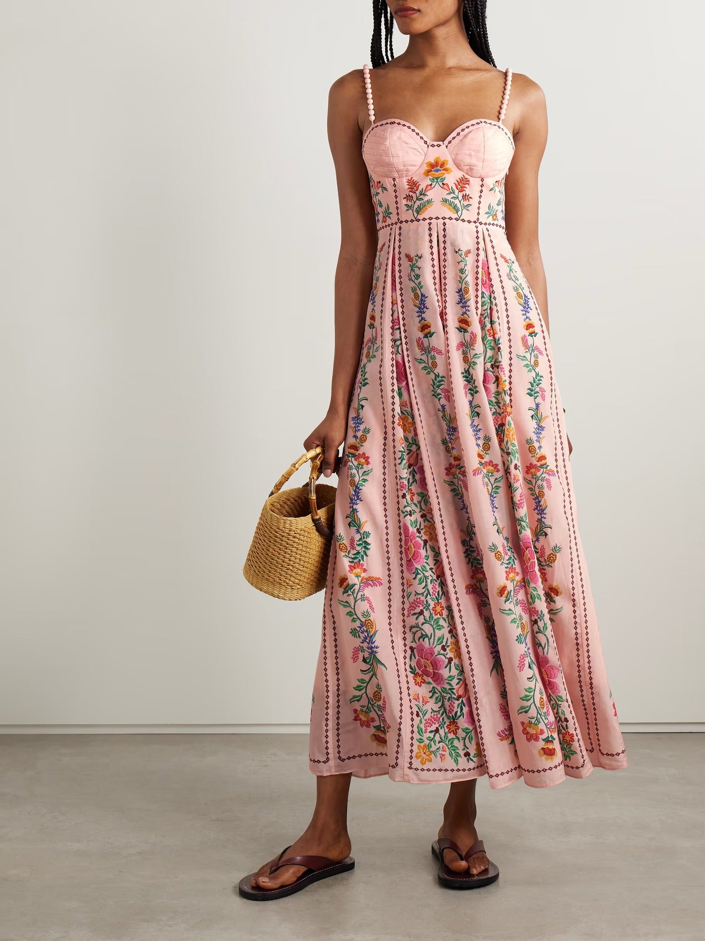 Boho Embroidered Maxi Dress