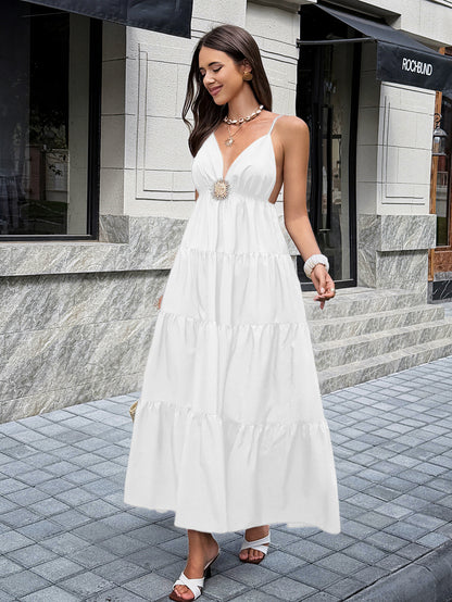 Relaxed Fit Tiered Casual Dress