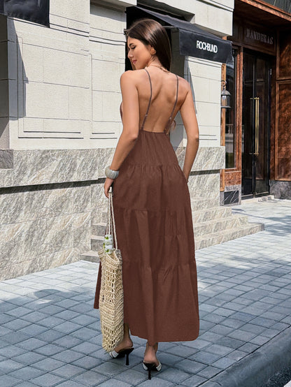 Relaxed Fit Tiered Casual Dress