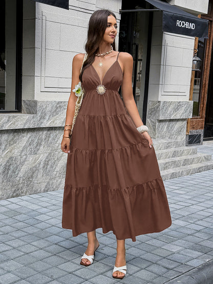 Relaxed Fit Tiered Casual Dress
